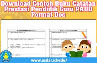 buku catatan prestasi pendidik guru paud