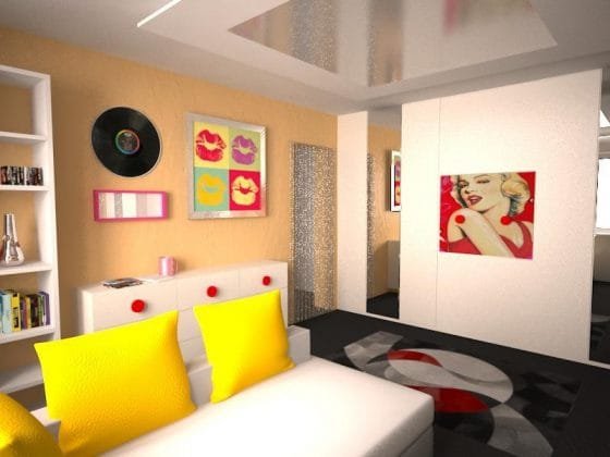 20 Interior Keren Bertema Pop Art Untuk Dekorasi Ruangan - Asdar Id