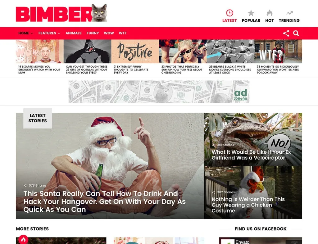 Tema Website Bimber v5.0.2 Viral Magazine WordPress Kode (BBWP017)