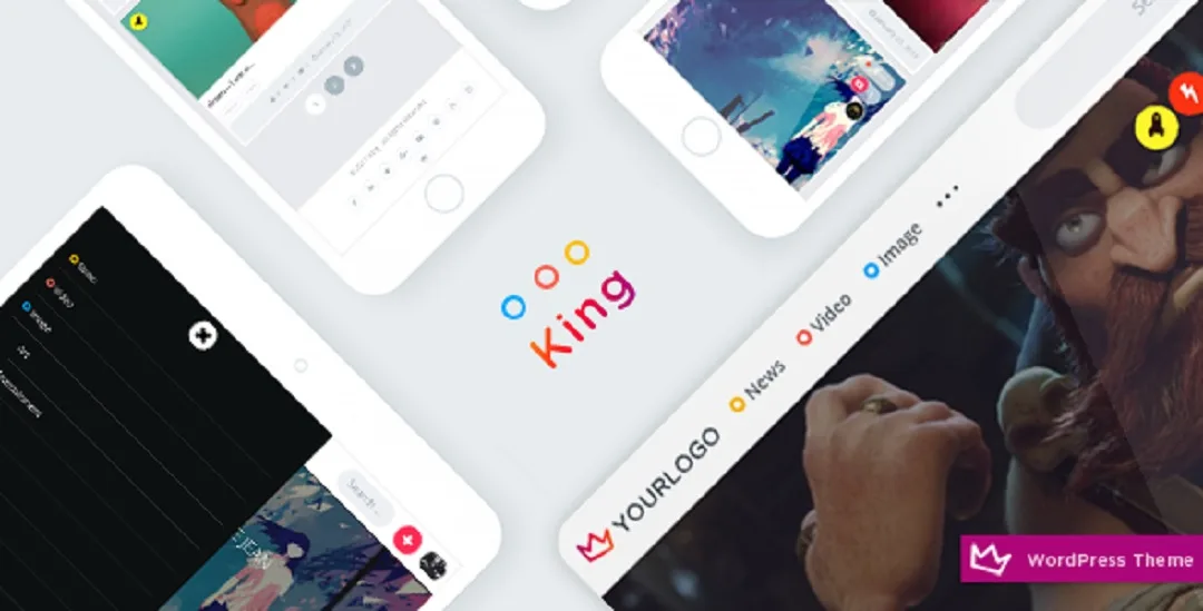 Tema Website King v1.8 Viral WordPress Kode (KGWP021)