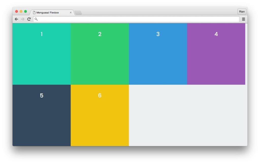 Align-content strech akan memaksa item agar memenuhi ruang tersisa