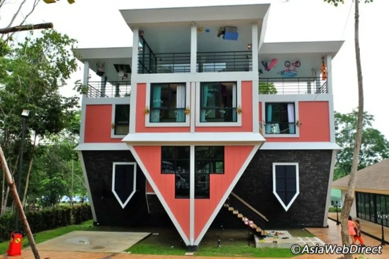 Baan Teelanka Upside down house in Thailand