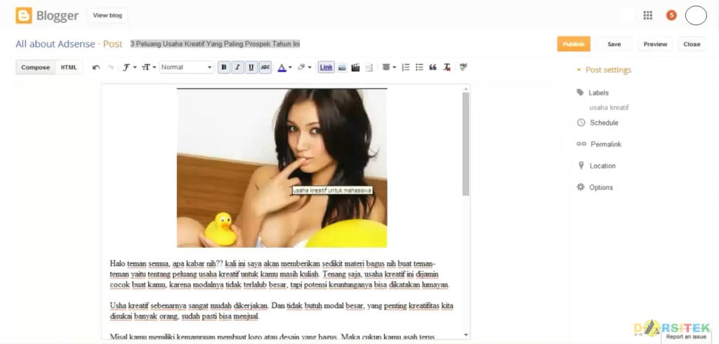 attribut judul gambar ketika di hover