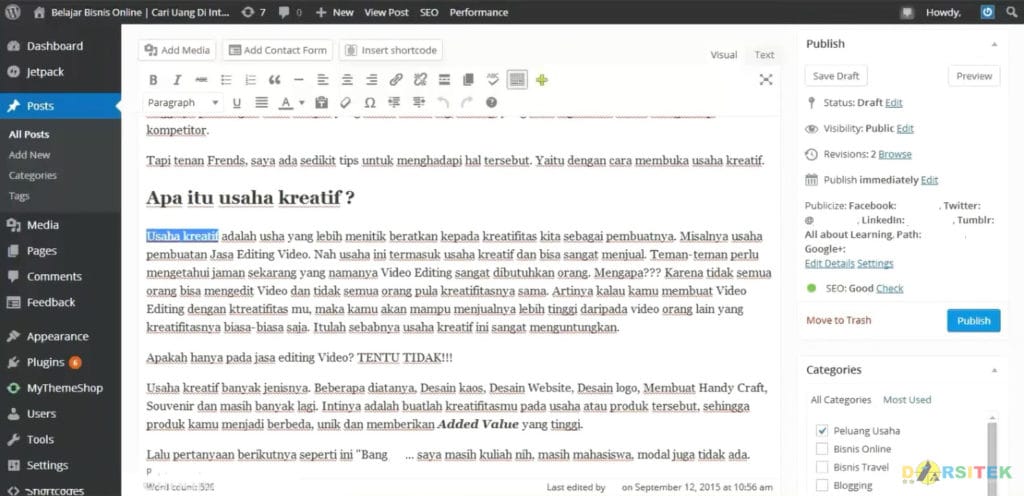 membuat internal link