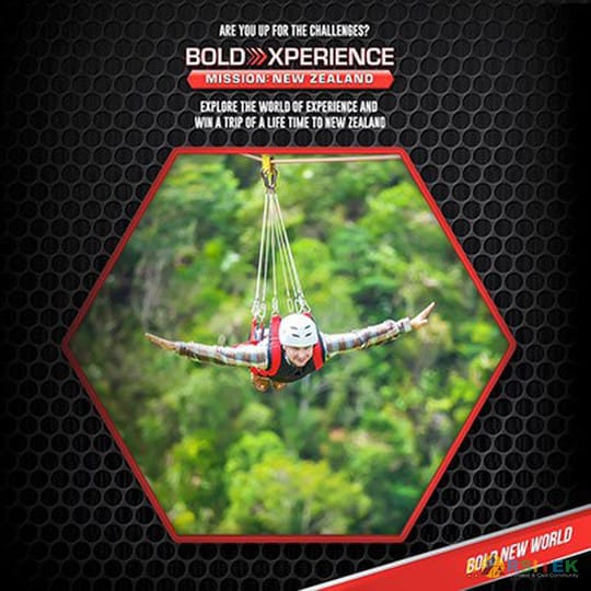Bold Experience ke New Zealand
