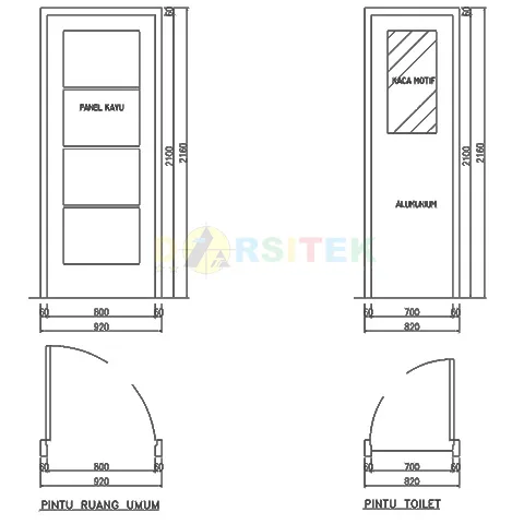 Standar Tinggi dan Lebar Pintu Rumah