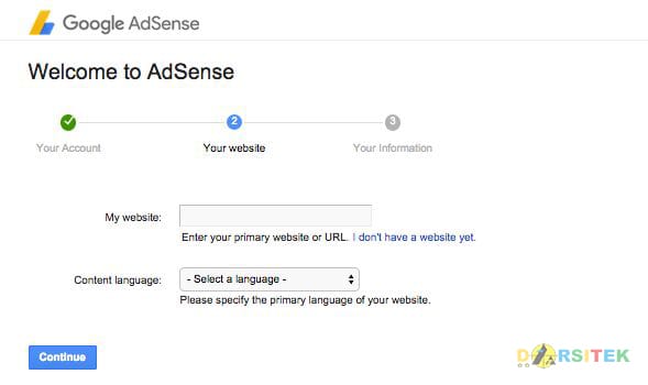 daftar akun ke adsense