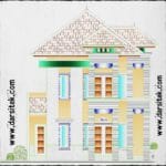 tampak depan rumah 2 lantai