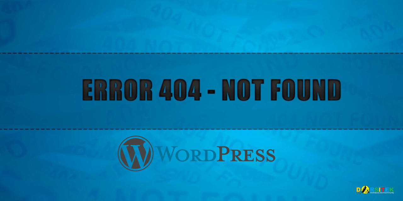 masalah error 404 not found