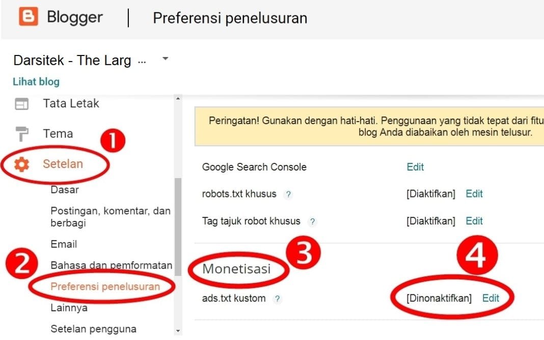 langkah memasang ads.txt adsense