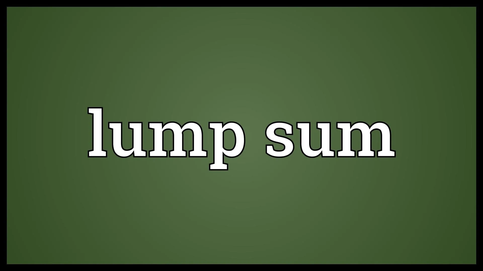 pekerjaan lump sum pekerjaan lump sum