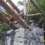 Detail Hubungan Kuda- kuda Bambu dengan Kolom Beton