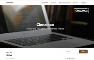 Tema WordPress Cinnamon Responsive Gratis cinnamon wordpress