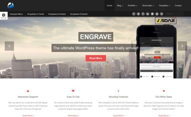 engrave lite wordpress