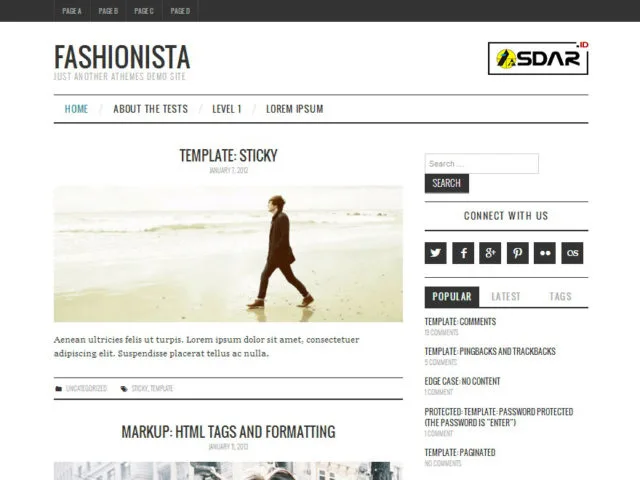 fashionistas wordpress