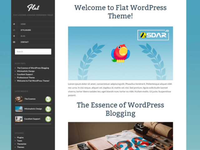 flat wordpress