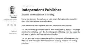 independent publisher