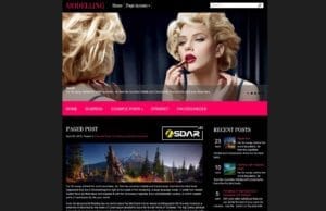 Tema WordPress Modelling Responsive Gratis modelling wordpress