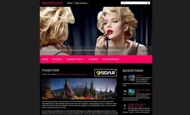 modelling wordpress