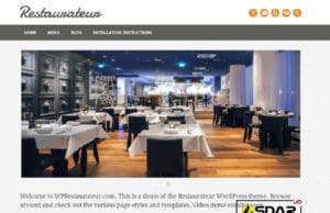 Tema WordPress Restaurateur Responsive Gratis restaurateur wordpress
