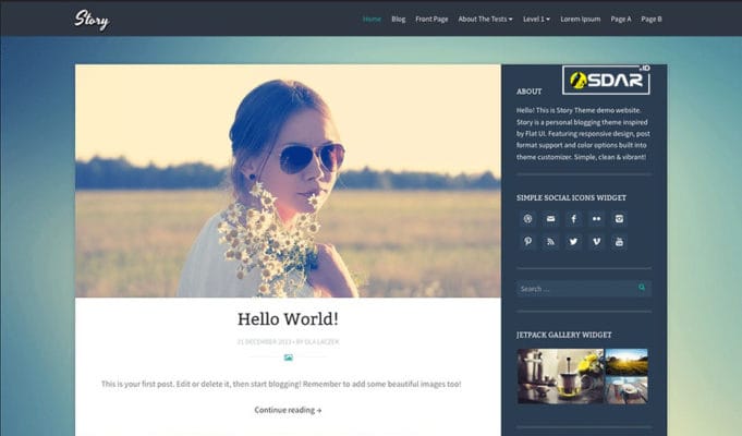story wordpress