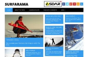 Tema WordPress Surfarama Responsive Gratis surfarama wordpress