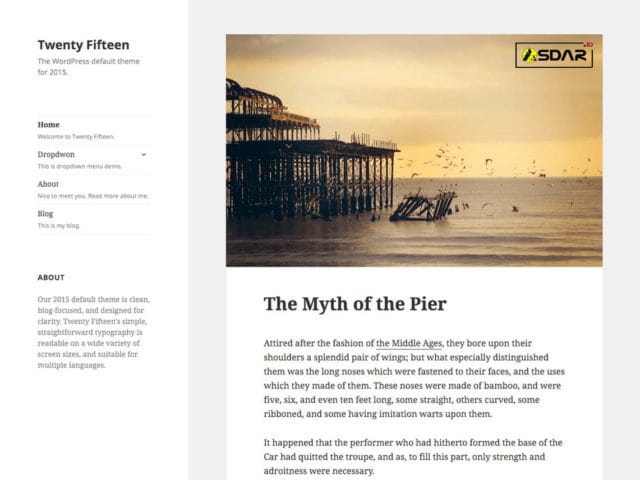 twentyfifteen wordpress