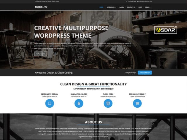 modality wordpress