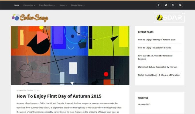 colorsnap wordpress
