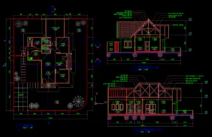 Download Gambar Rumah Tinggal 15x20m Type 2 File AutoCAD rumah tinggal 15x20M Type 2