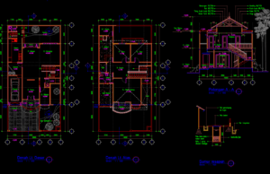 Download Gambar Rumah Tinggal 20x10m Format DWG (File AutoCAD) rumah tinggal 20x10M