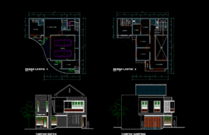 Download Rumah Type 100 File AutoCAD rumah type 100
