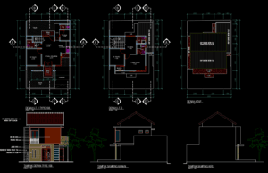 Download Rumah Type 108 File AutoCAD rumah type 108