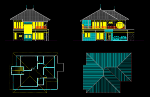 Download Rumah Type 120 File AutoCAD rumah type 120