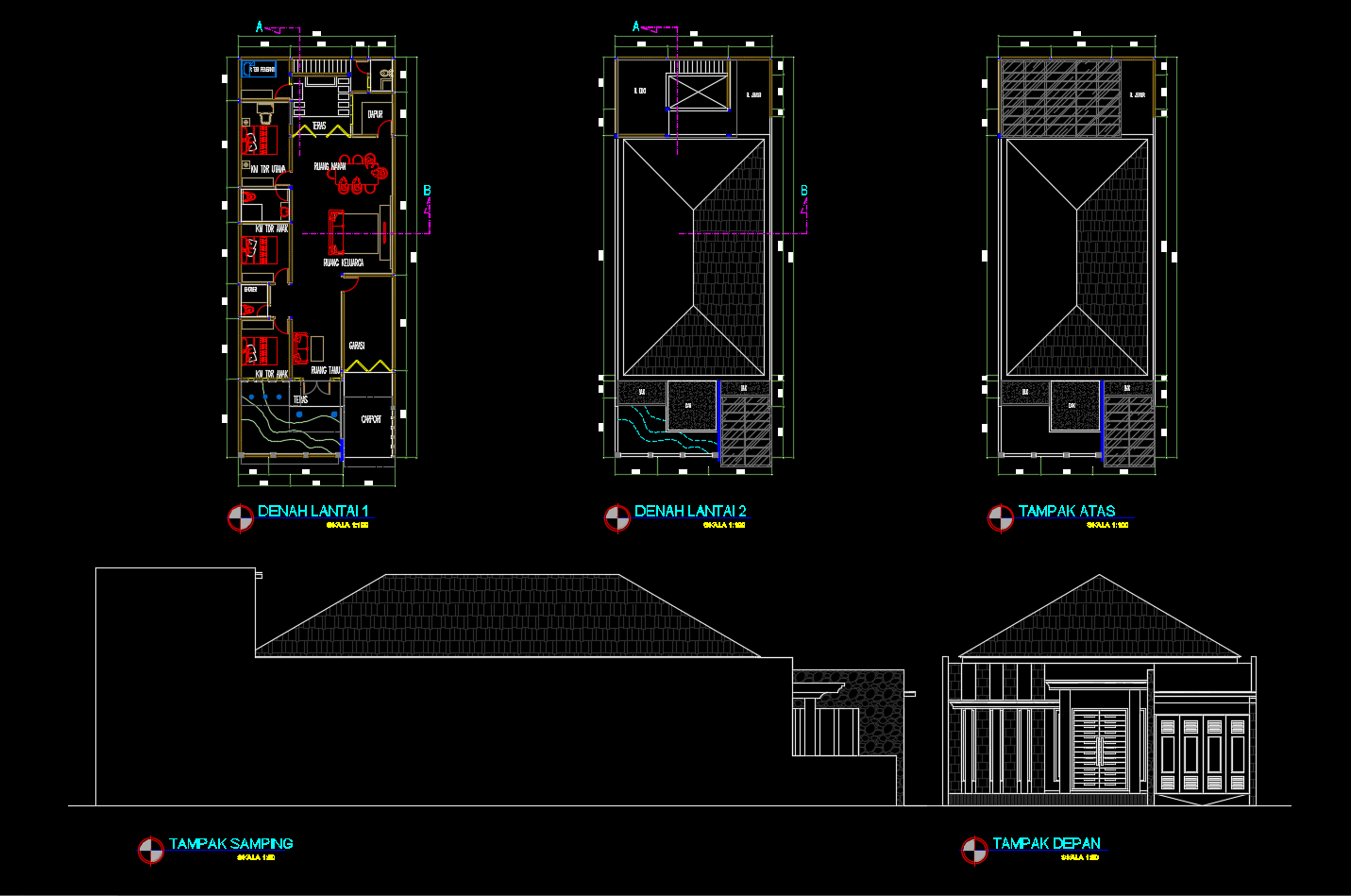 Download Rumah Type 207 File AutoCAD Asdar Id