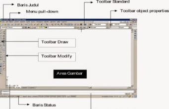 tampilan program autocad 2008 mode classic