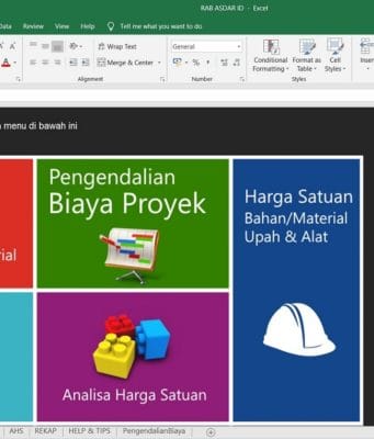 aplikasi rab gratis excel