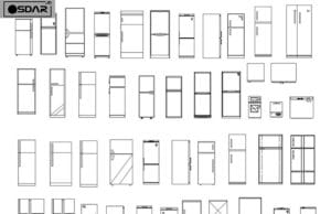 Download Block AutoCAD – Lemari Es lemari es