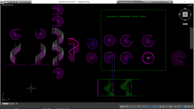 Download Gambar Tangga  Putar  Format AutoCAD Asdar Id