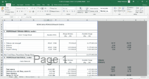 contoh rab jalan lingkungan paving blok batako