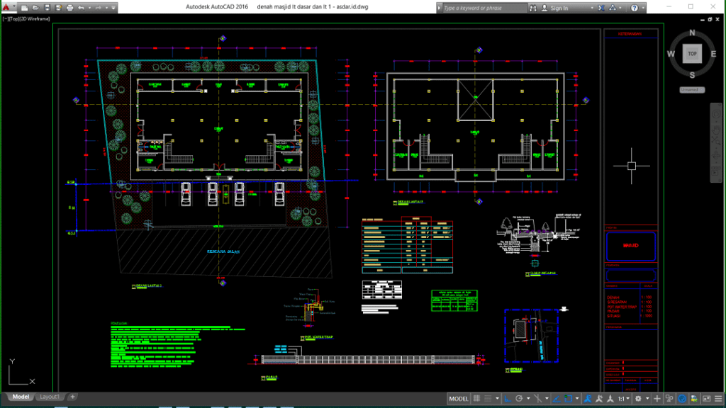 denah masjid lt dasar dan lt 1 denah masjid lt dasar dan lt 1