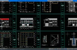 Download Gambar Gedung Sekolah Madrasah 2 Lantai DWG AutoCAD gedung sekolah madrasah