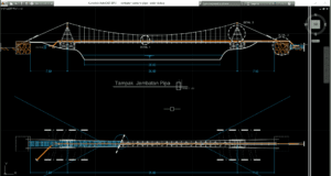 jembatan gantung pipa