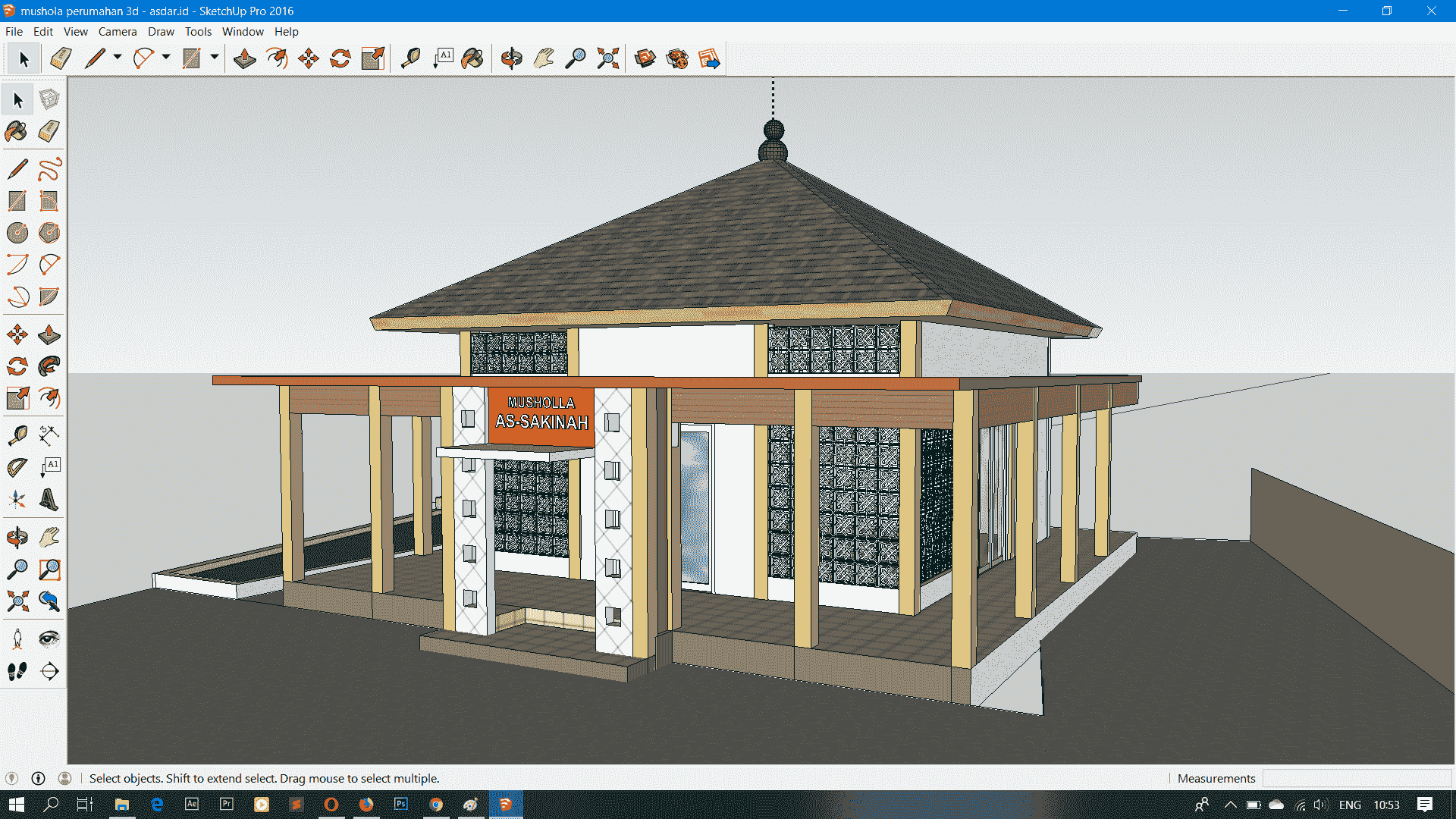 Download Gambar Perumahan Sederhana Autocad Sketchup Lengkap