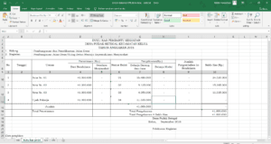 contoh buku kas tpk dana desa