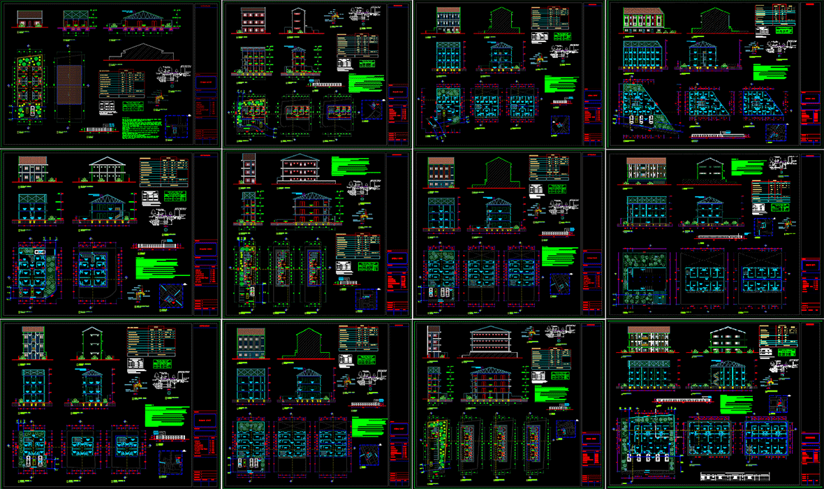 Kumpulan Gambar Desain Rumah Kost Format Dwg File Autocad Asdar Id