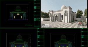 masjid minimalis ukuran 10x10m