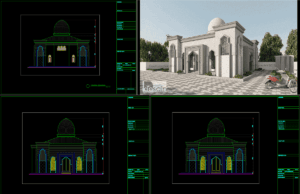 Download Gambar Masjid Minimalis Ukuran 10x10m DWG AutoCAD masjid minimalis ukuran 10x10m