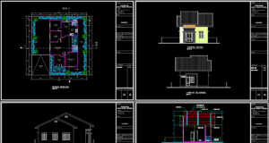 rumah ukuran 7,5x14m dengan 3 kamar tidur