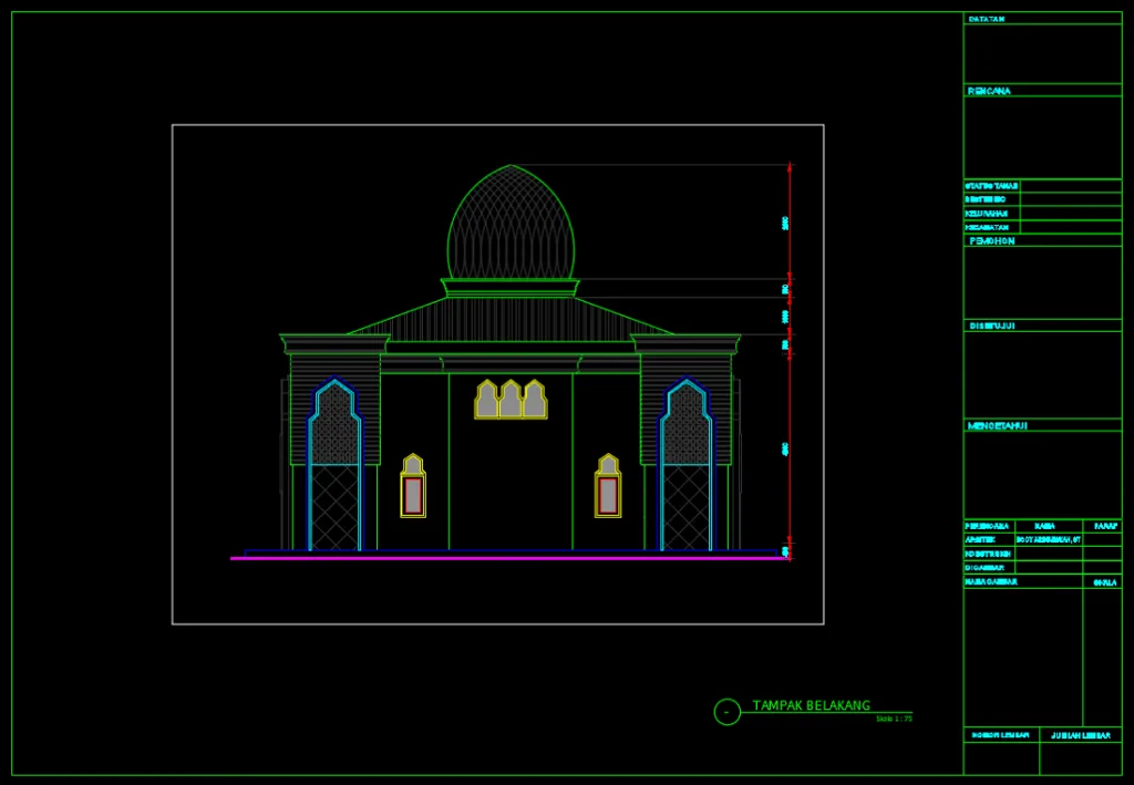 tampak belakang masjid minimalis tampak belakang masjid minimalis